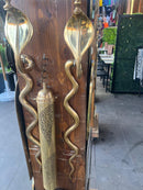 Brass Snake Wall Sconce Candle Holder, Gold Serpent Wall Decor, Luxury Gothic Boho Candle Sconce