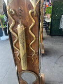 Brass Snake Wall Sconce Candle Holder, Gold Serpent Wall Decor, Luxury Gothic Boho Candle Sconce