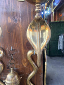 Brass Snake Wall Sconce Candle Holder, Gold Serpent Wall Decor, Luxury Gothic Boho Candle Sconce