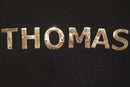 Handmade Solid Brass Letters – Moroccan Wall Decor, Custom Initials