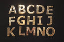Handmade Solid Brass Letters – Moroccan Wall Decor, Custom Initials