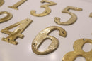 Handmade Moroccan Brass House Numbers - Modern Metal Address Sign