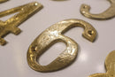Handmade Moroccan Brass House Numbers - Modern Metal Address Sign