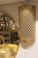 Moroccan Brass Bathroom Set, Hammered Brass Sink Faucet Mirror Wall Lamp Pack, Gold Vanity Bundle, Handmade Bathroom Decor Gift Set
