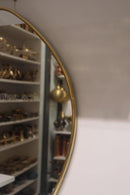 Asymmetrical Moroccan Brass Wall Mirror, Organic Gold Frame, Boho Vanity