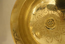 Handmade Moroccan Brass Sink – Engraved Hammered Vessel Basin