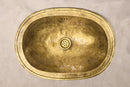 Handmade Moroccan Brass Sink | Rectangle Wash Basin