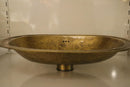 Handmade Moroccan Brass Sink | Rectangle Wash Basin