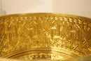 Handmade Moroccan Brass Foot Bath Bowl | Engraved Riad Spa Decor