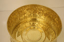 Handmade Moroccan Brass Foot Bath Bowl | Engraved Riad Spa Decor