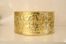Handmade Moroccan Brass Foot Bath Bowl | Engraved Riad Spa Decor