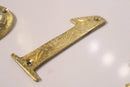 Handmade Moroccan Brass House Numbers - Modern Metal Address Sign