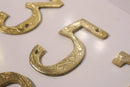 Handmade Moroccan Brass House Numbers - Modern Metal Address Sign