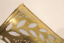 Handmade Moroccan Brass Wall Sconce, Leaf Cutout Arabesque Lighting