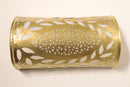 Handmade Moroccan Brass Wall Sconce, Leaf Cutout Arabesque Lighting