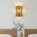 Handmade Moroccan Brass Wall Sconce, Starburst Arabesque Light