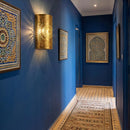 Handmade Moroccan Brass Wall Sconce, Starburst Arabesque Light