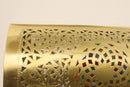 Handmade Moroccan Brass Wall Lamp | Pierced Arabesque Sconce, Ambient Light