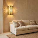 Handmade Moroccan Brass Wall Sconce, Arabesque Perforated Light, Boho Riad Decor