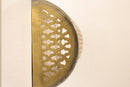 Handmade Moroccan Brass Wall Sconce, Arabesque Perforated Light, Boho Riad Decor