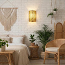 Custom Moroccan Brass Wall Sconce, Arabesque Cutout Lamp, Boho Riad Decor