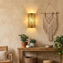 Handmade Moroccan Brass Wall Lamp, Antique Gold Arabesque Sconce, Boho Bedroom Light