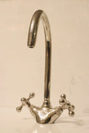 Handmade Moroccan Brass Faucet – Vintage Gooseneck Kitchen & Bathroom Tap