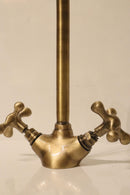 Handmade Moroccan Brass Faucet, Antique Gooseneck Style, Solid Brass Sink Tap