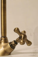 Handmade Moroccan Brass Faucet, Antique Gooseneck Style, Solid Brass Sink Tap