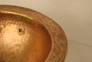 Handmade Moroccan Brass Vessel Sink | Hammered & Engraved Bathroom Basin