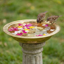 Handmade Moroccan Brass Vessel Sink – Hammered Gold, Engraved Rim