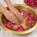 Handmade Moroccan Brass Sink – Engraved Hammered Vessel Basin