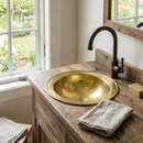 Handmade Moroccan Brass Sink | Hammered Basin, Custom Sizes