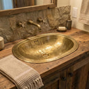 Handmade Moroccan Brass Sink | Rectangle Wash Basin