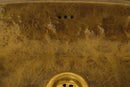 Handmade Moroccan Brass Sink | Rectangle Wash Basin
