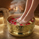 Handmade Moroccan Brass Foot Bath Bowl | Riad Spa Pedicure Basin