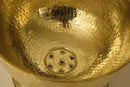 Handmade Moroccan Brass Foot Bath Bowl | Hammered Pedestal Spa Basin