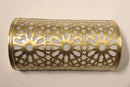 Custom Moroccan Brass Wall Sconce, Arabesque Cutout Lamp, Boho Riad Decor