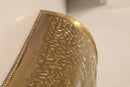 Handmade Moroccan Brass Wall Lamp, Antique Gold Arabesque Sconce, Boho Bedroom Light