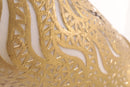 Handmade Moroccan Brass Wall Lamp, Antique Gold Arabesque Sconce, Boho Bedroom Light