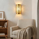 Handmade Moroccan Brass Wall Sconce, Arabesque Perforated Light, Boho Riad Decor