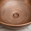 Handmade Moroccan Brass Round Vessel Sink, Hammered Bathroom Vanity Bowl, Countertop Basin, Artisan Multi-Finish