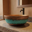 Handmade Moroccan Brass Round Vessel Sink, Hammered Brass Bathroom Vanity Basin, Artisan Bath Decor