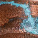 Hand Hammered Copper Round Sink, Moroccan Artisan Craftsmanship