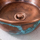 Hand Hammered Copper Round Sink, Moroccan Artisan Craftsmanship
