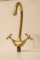 Handmade Moroccan Solid Brass Faucet – Vintage Style Kitchen Sink Tap