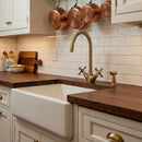 Handmade Moroccan Brass Faucet, Antique Gooseneck Style, Solid Brass Sink Tap