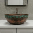 Hand Hammered Copper Sink: Moroccan Artisan Brass Vessel Bowl