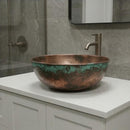Hand Hammered Copper Sink: Moroccan Artisan Brass Vessel Bowl