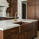 Moroccan Brass Faucet | Aged Gooseneck Bridge Tap with Cross Handles